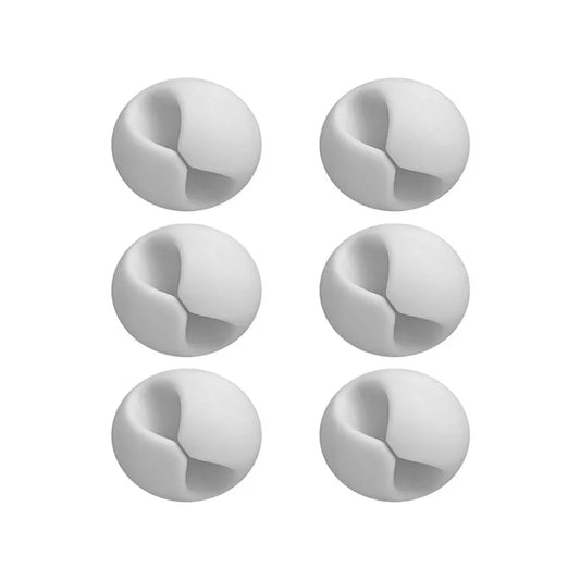 Set de 6 Clips Organizadores de Cables Adhesivos.