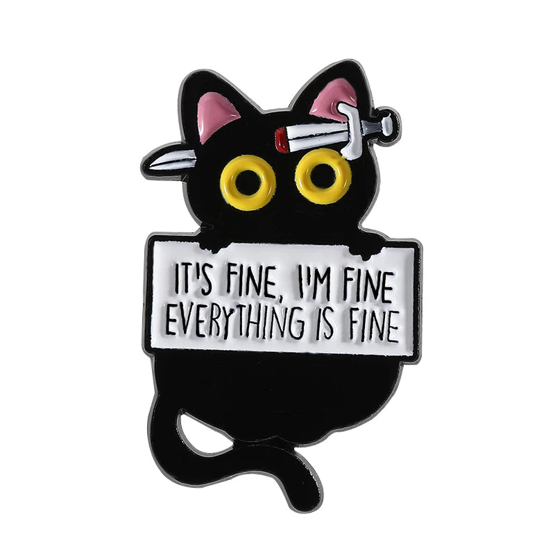 Pins de Esmalte de Gatos Punk – 31 Diseños para Mochilas y Ropa.