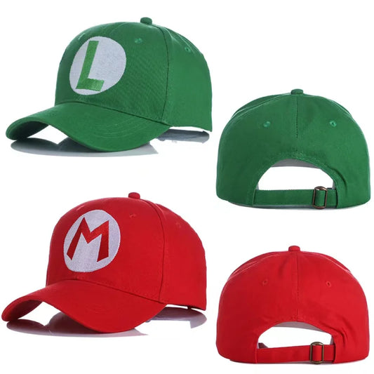 Gorras de Béisbol Cosplay Inspiradas en Hermanos del Reino Champiñón.