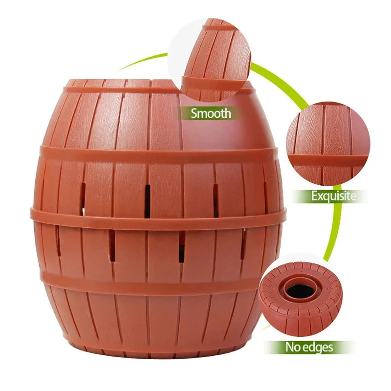 Barril Pirata Saltarín – Juego de Mesa Familiar.