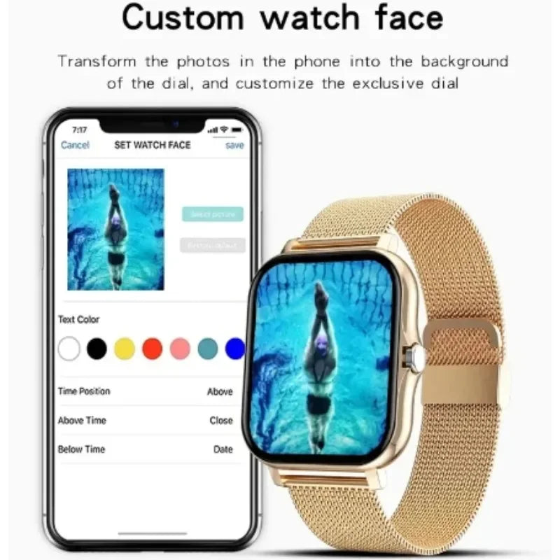 Reloj Inteligente Pantalla 1,44" Táctil con Llamadas Bluetooth.