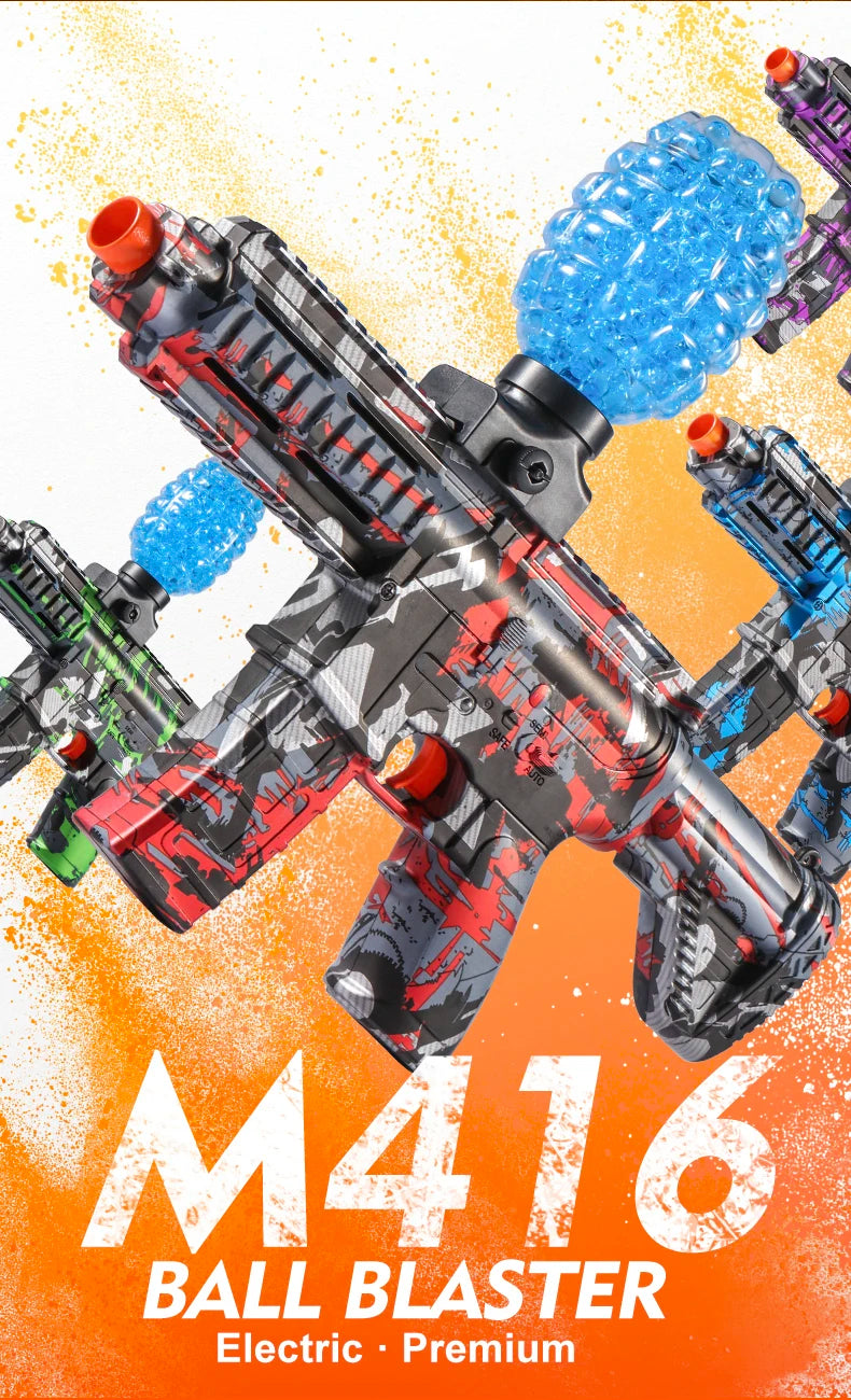 Pistola de Juguete Eléctrica M416 Ball Blaster Recargable.
