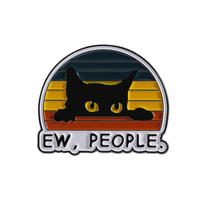 Pins de Esmalte de Gatos Punk – 31 Diseños para Mochilas y Ropa.