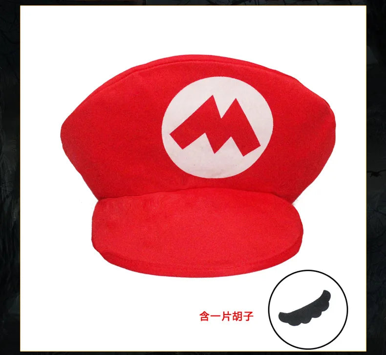 Gorras de Béisbol Cosplay Inspiradas en Hermanos del Reino Champiñón.