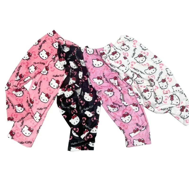 Pantalón de Pijama Suave Estilo Hello Kitty – Varios Colores y Estampados.