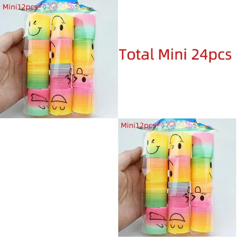 Mini Resortes Mágicos Arcoíris – Pack de 12/24.