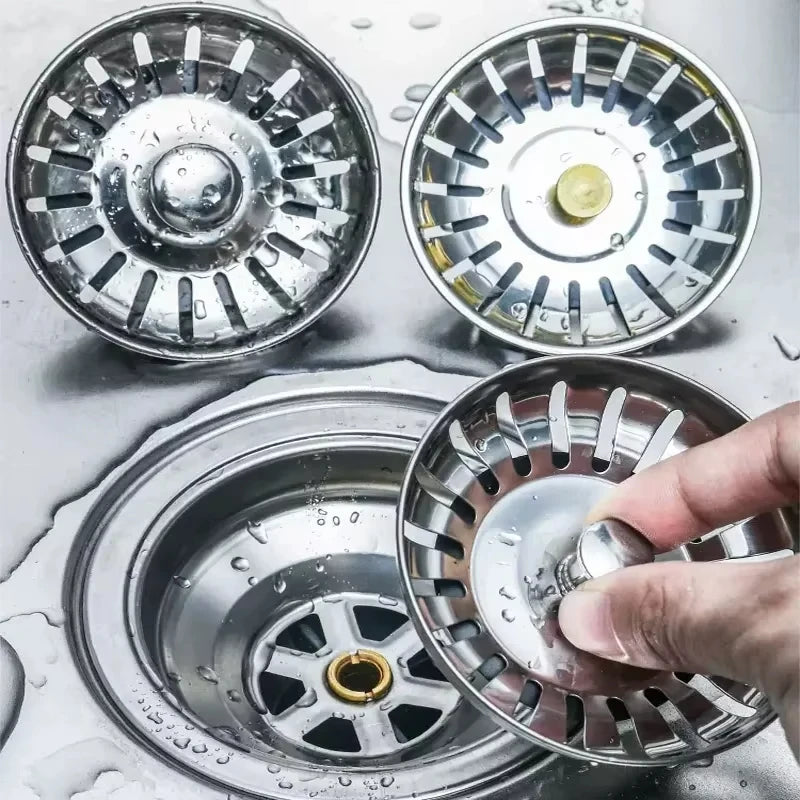 Tapón Colador para Fregadero 1/2 uds – Inox Antibloqueo.