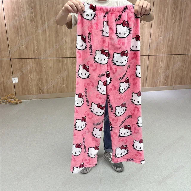 Pantalón de Pijama Suave Estilo Hello Kitty – Varios Colores y Estampados.