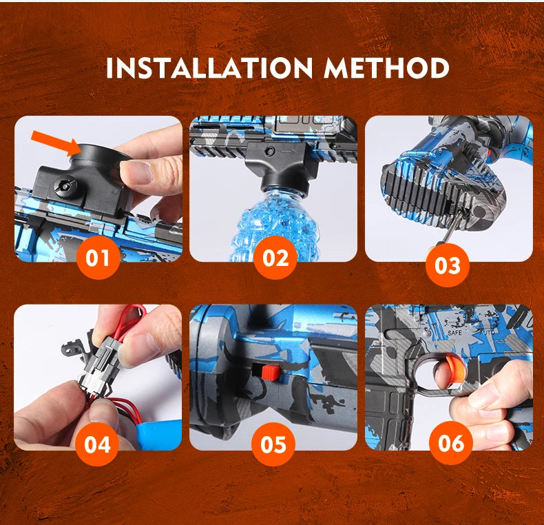 Pistola de Juguete Eléctrica M416 Ball Blaster Recargable.