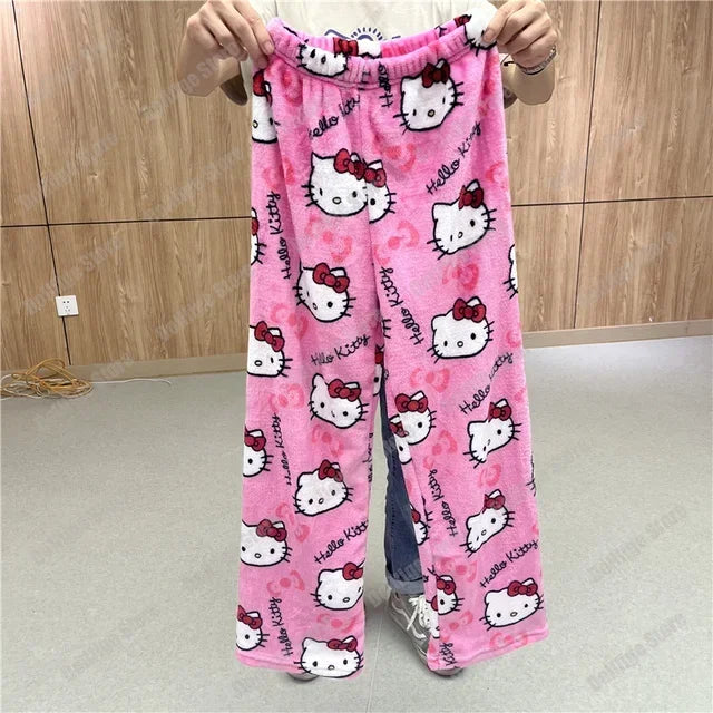 Pantalón de Pijama Suave Estilo Hello Kitty – Varios Colores y Estampados.