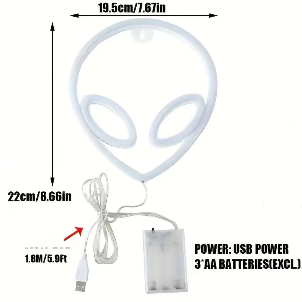 Neón LED Decorativo de Pared – Motivos Halloween.