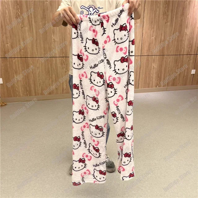 Pantalón de Pijama Suave Estilo Hello Kitty – Varios Colores y Estampados.