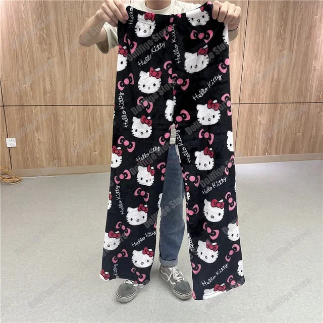 Pantalón de Pijama Suave Estilo Hello Kitty – Varios Colores y Estampados.
