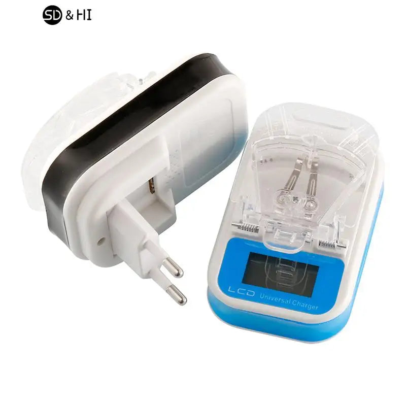 Cargador Universal de Baterías con LCD y USB.