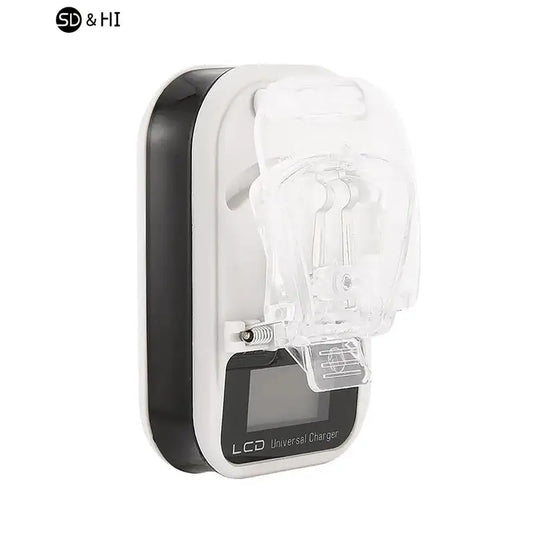 Cargador Universal de Baterías con LCD y USB.