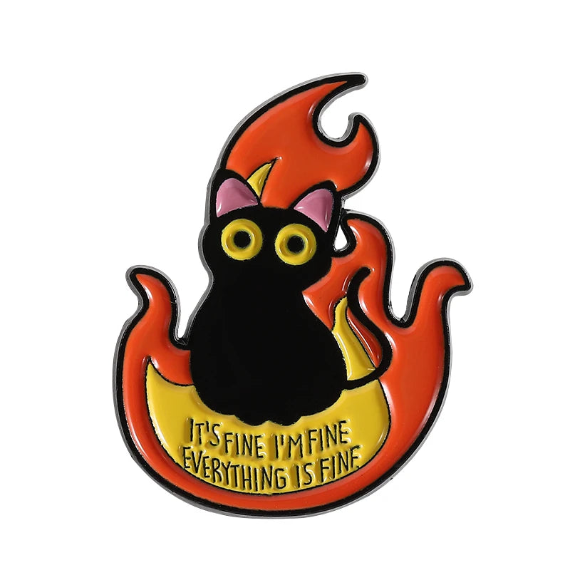 Pins de Esmalte de Gatos Punk – 31 Diseños para Mochilas y Ropa.